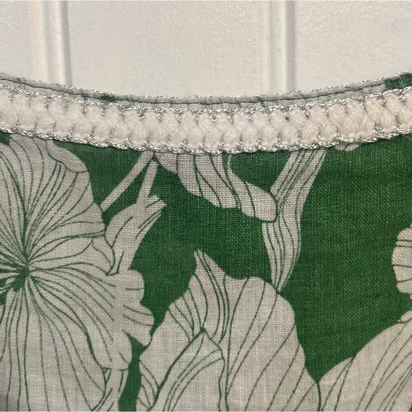 Tahari 100% Linen Garment in Vibrant Green and White. Size XL. - Picture 6 of 10